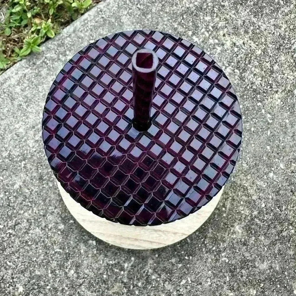 Starbucks Studded Plum Purple Grid Disco Holiday 2020 Cold Cup Tumbler (24oz) - Picture 4 of 5